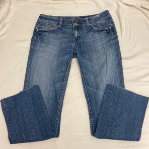 Miss Me Straight Leg Patchwork Jeans - Size 30